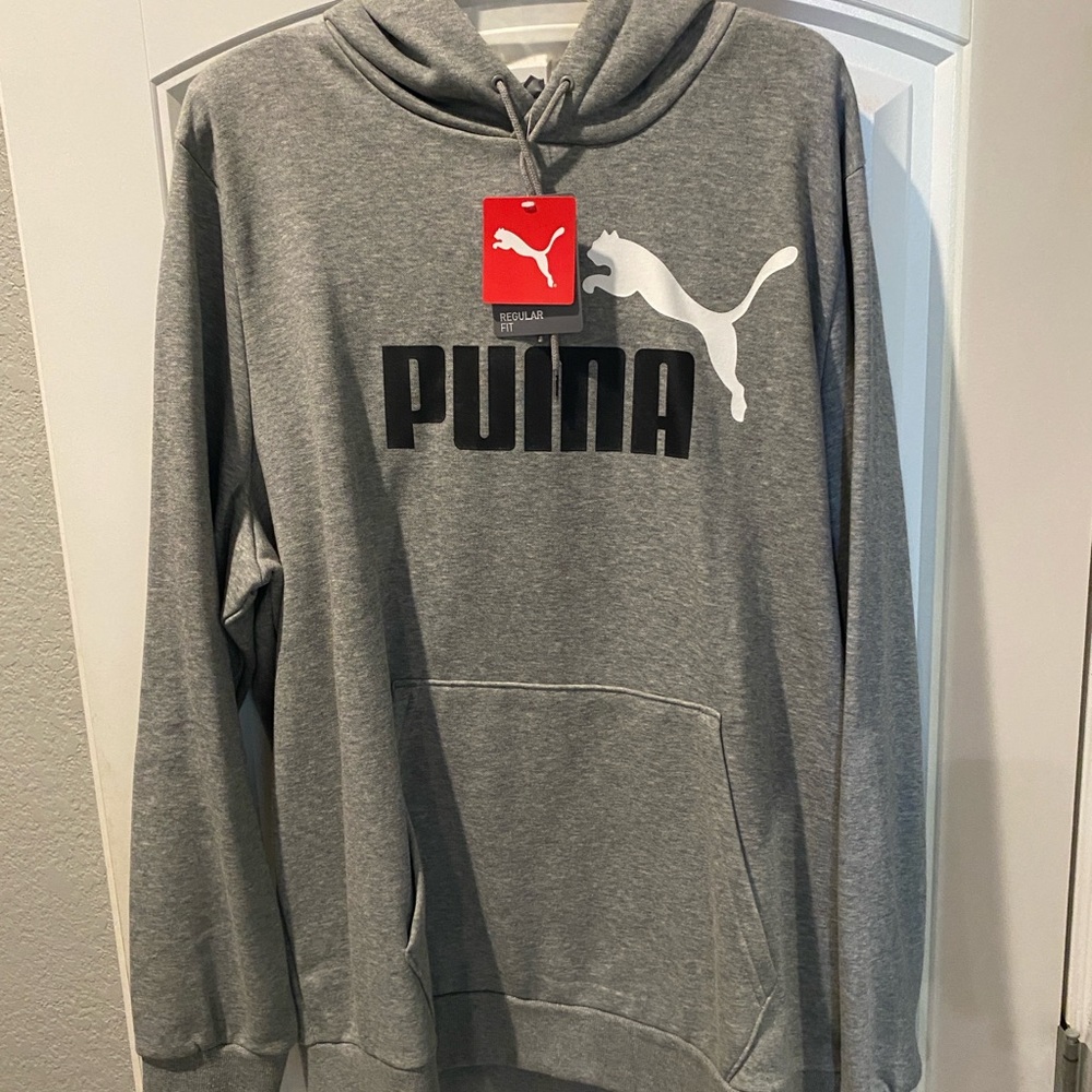 Puma Men's Gray Hoodie